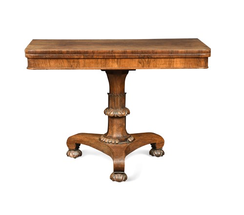 Lot 564 - A William IV rosewood tea table
