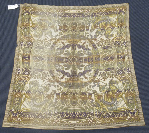 Lot 68 - A machine woven wall hanging depicting Persian...