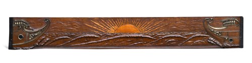 Lot 390 - A Venetian carved and giltwood seascape