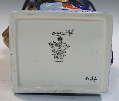 Lot 31 - A Clarice Cliff Winston Churchill toby jug, circa 1940