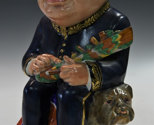 Lot 31 - A Clarice Cliff Winston Churchill toby jug, circa 1940