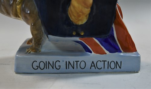 Lot 31 - A Clarice Cliff Winston Churchill toby jug, circa 1940