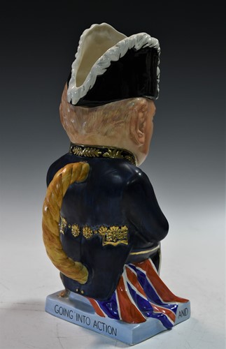 Lot 31 - A Clarice Cliff Winston Churchill toby jug, circa 1940