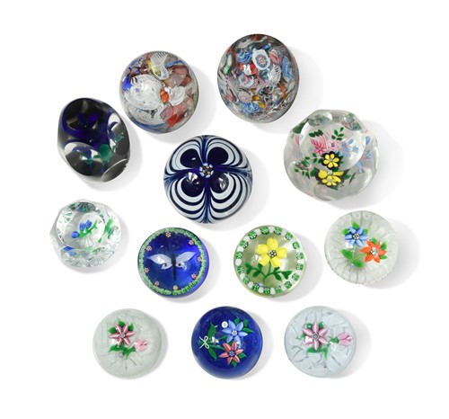 Lot 4 - A collection of John Deacons and other glass paperweights