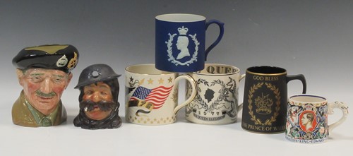 Lot 11 - A collection of Wedgwood mugs, to include a...