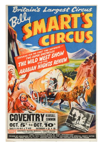 Lot 232 - A group of three unframed mid-century Circus advertising posters