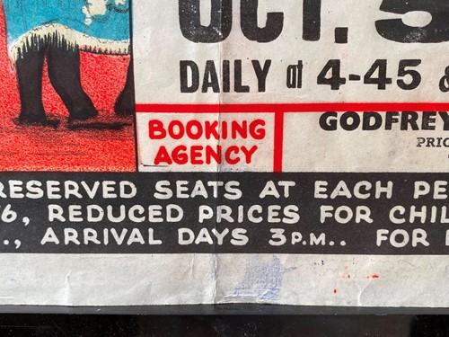 Lot 232 - A group of three unframed mid-century Circus advertising posters