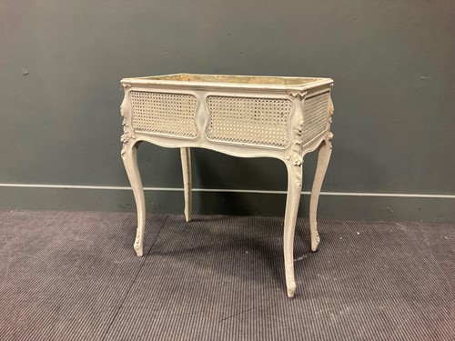Lot 452 - A 19th century French white painted planter,...