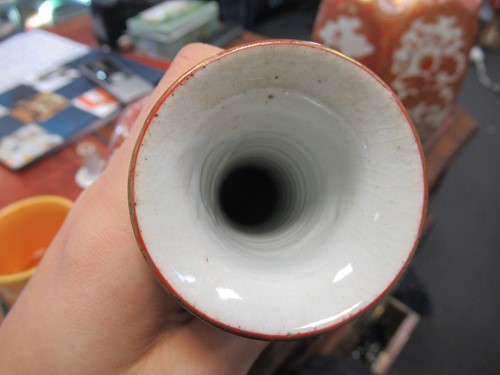 Lot 12 - A pair of Japanese Kutani-style vases with...
