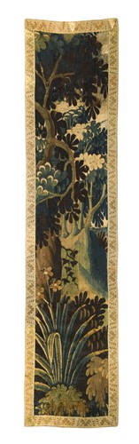 Lot 365 - Two verdure tapestry panels, 18th century