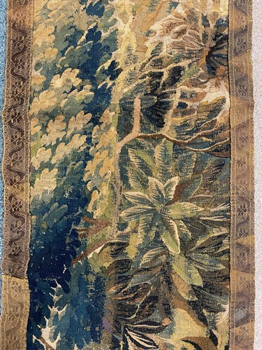 Lot 365 - Two verdure tapestry panels, 18th century
