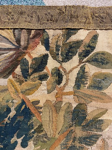 Lot 365 - Two verdure tapestry panels, 18th century