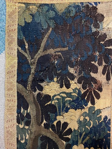 Lot 365 - Two verdure tapestry panels, 18th century