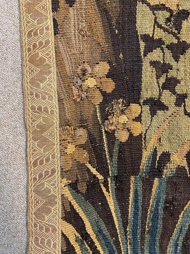 Lot 365 - Two verdure tapestry panels, 18th century