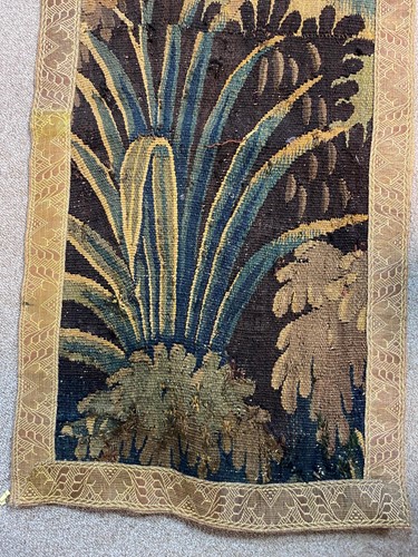 Lot 365 - Two verdure tapestry panels, 18th century