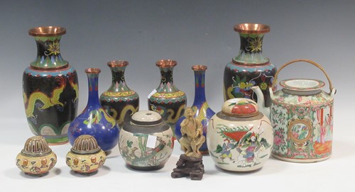 Lot 57 - Various oriental ceramics to include three...