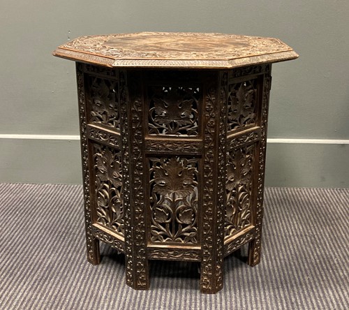 Lot 451 - An early 20th century Anglo-Indian folding...