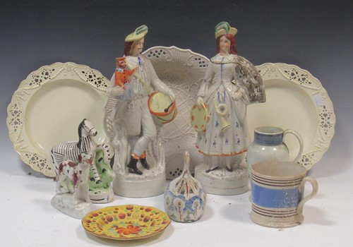 Lot 168 - A small group of 19th century pottery,...