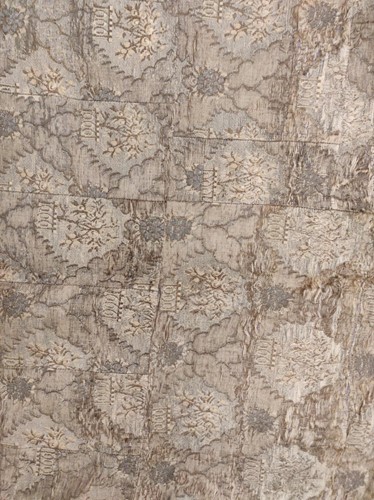 Lot 181 - Three antique silk embroidered panels, one...