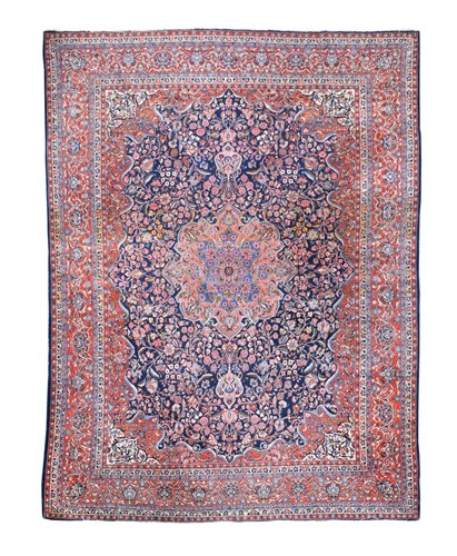 Lot 590 - A finely-woven Kashan carpet, circa 1930