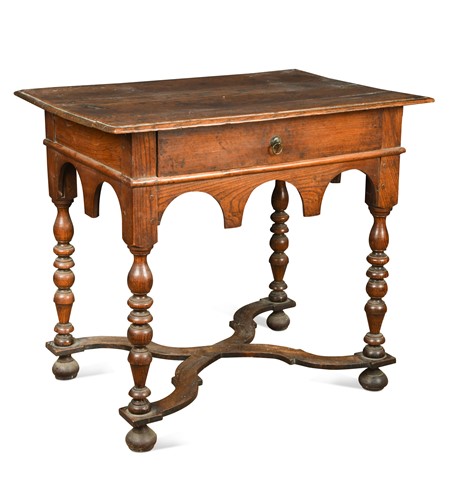 Lot 392 - An elm lowboy, late 17th century