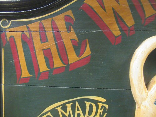 Lot 125 - 'The Willow Tea Shop' painted advertising sign,...
