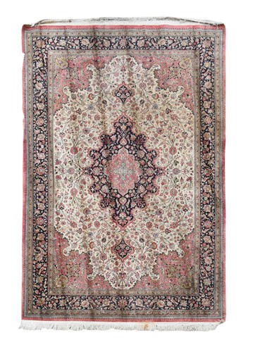 Lot 512 - A Kasmiri silk carpet, modern