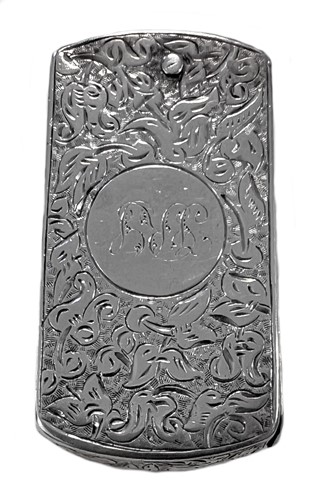 Lot 374 - An unusual Victorian silver vesta case, mark of Sampson Mordan & Co.