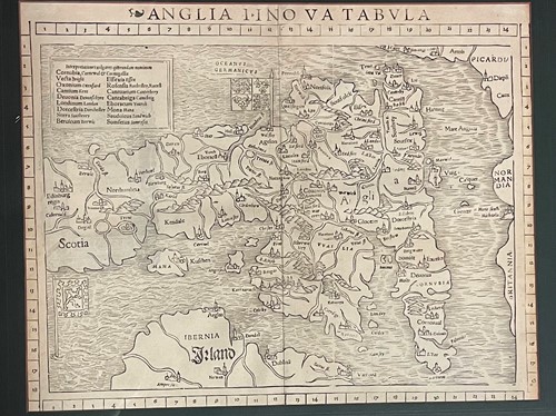 Lot 63 - Sebastian Münster. Anglia II Nova Tabula,...