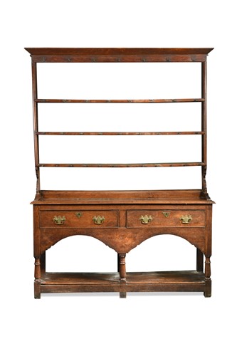 Lot 322 - An oak dresser, 18th century