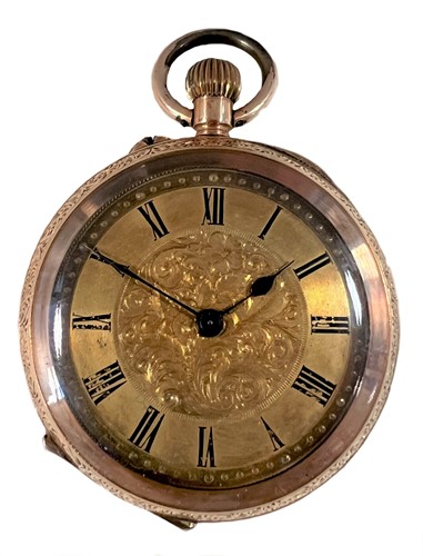 Lot 308 - Dimier Frères & Cie, Genève - A Swiss 14ct gold open faced pocket watch