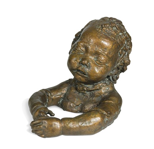 Lot 78 - Sir Jacob Epstein KBE (1880-1959), Peggy Jean Asleep, 1920