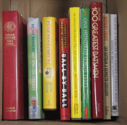 Lot 531 - A Collection of cricketing books and two...
