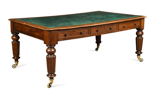 Lot 676 - A William IV mahogany library table