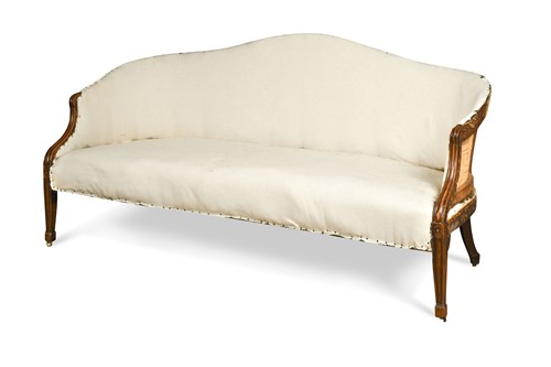 Lot 460 - A George III Hepplewhite period mahogany sofa