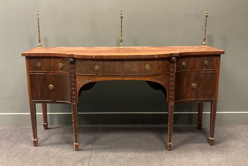 Lot 330 - A 19th century mahogany sideboard