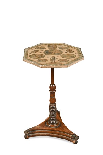 Lot 675 - A Victorian decoupage occasional table