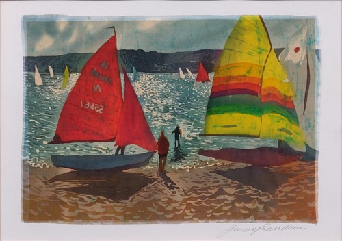 Lot 260 - Two modern signed prints by Jenny Sanders (one...