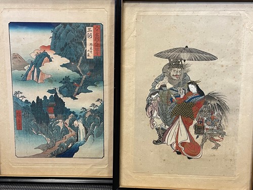 Lot 50 - Two Japanese woodblock prints (one after...