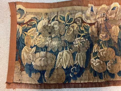 Lot 302 - A Belgian verdure tapestry panel, 18th century