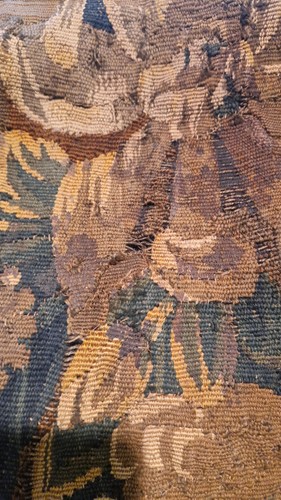 Lot 302 - A Belgian verdure tapestry panel, 18th century