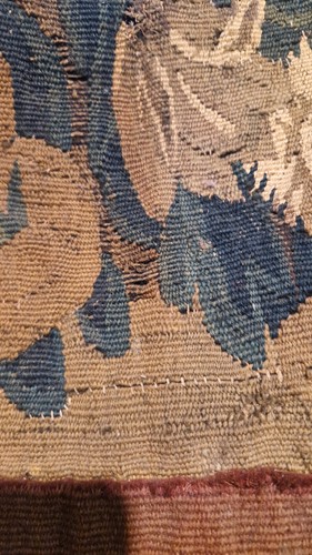 Lot 302 - A Belgian verdure tapestry panel, 18th century