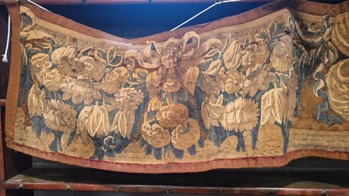 Lot 302 - A Belgian verdure tapestry panel, 18th century