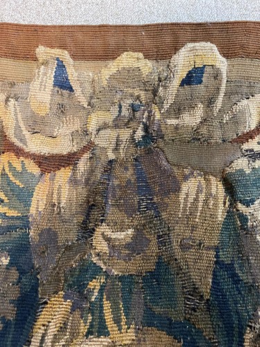 Lot 302 - A Belgian verdure tapestry panel, 18th century