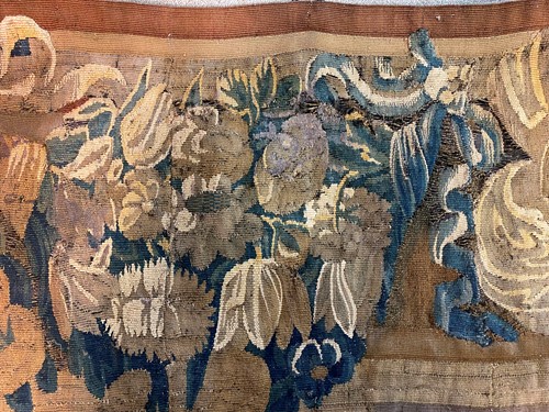 Lot 302 - A Belgian verdure tapestry panel, 18th century