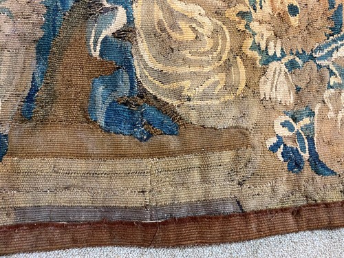 Lot 302 - A Belgian verdure tapestry panel, 18th century