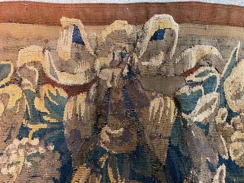 Lot 302 - A Belgian verdure tapestry panel, 18th century