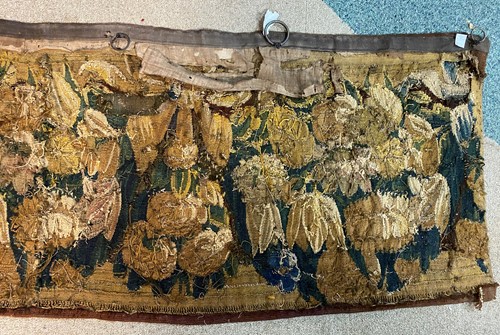 Lot 302 - A Belgian verdure tapestry panel, 18th century