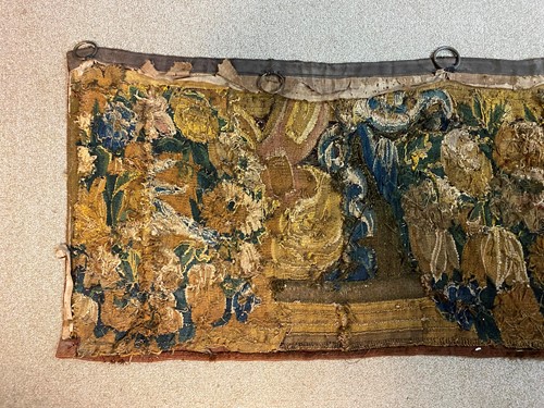 Lot 302 - A Belgian verdure tapestry panel, 18th century