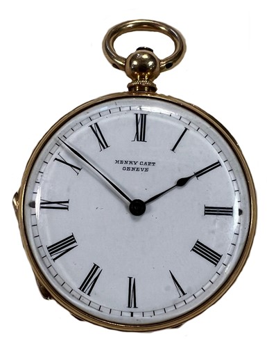 Lot 309 - Henry Capt, Genève - A Swiss 18ct gold open faced pocket watch